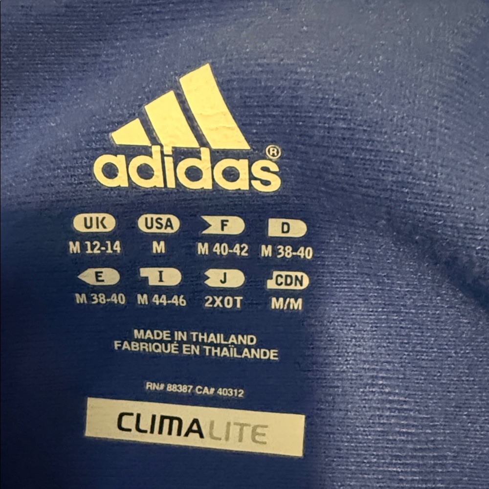 Adidas Royal Blue Zip-Up Jacket - Picture 3 of 3